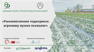 «Ранневесенние подкормки: агроному нужен психолог» Главный агроном ООО «50 лет Октября»