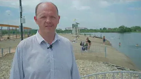 Пляж в станице Динской